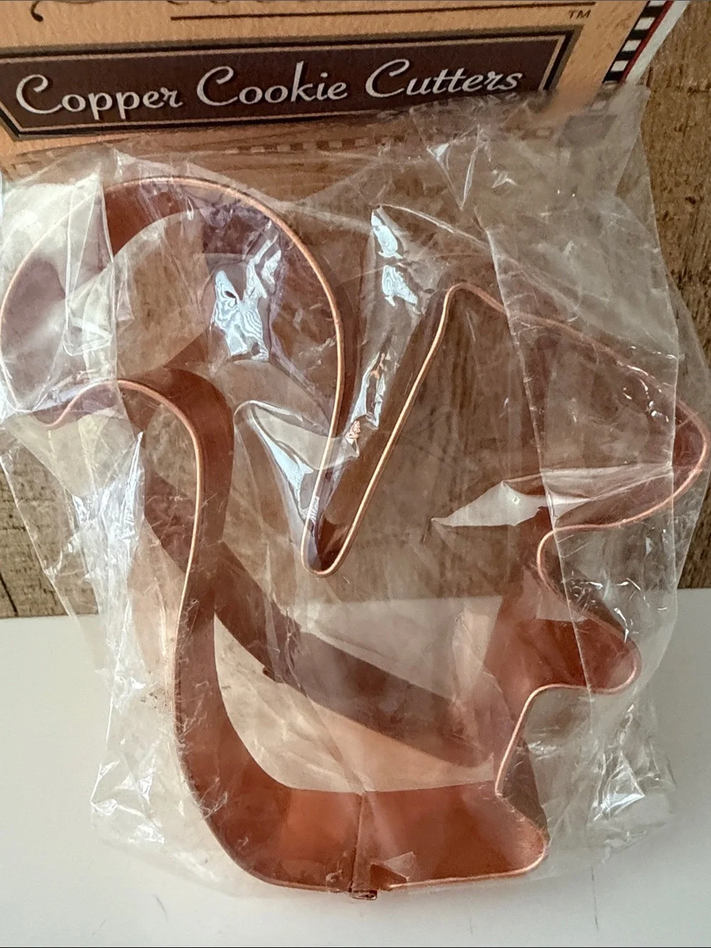 100% Copper Cookie Cutters - Squirrel and Acorn - New in Package